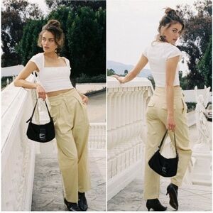 With Jean Brando Cream Wide Leg Pants